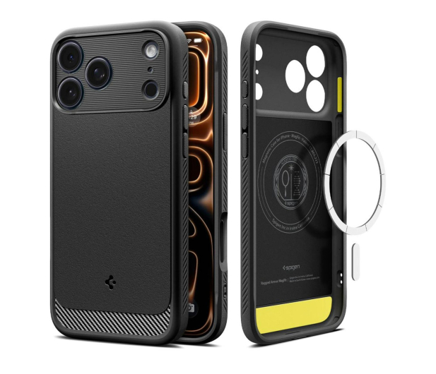 SPIGEN Rugged Armor Mag Magsafe do Iphone 17 Pro Max Matte Black 8800283313956 - 1359862 - zdjęcie
